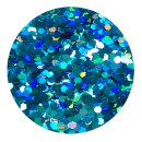 Holografisches Glitter Hellblau 0,4 mm 50 ml